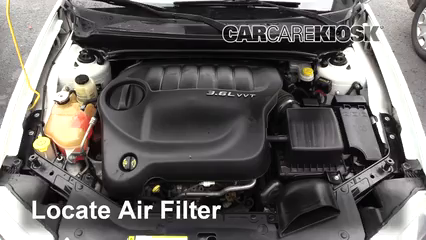 2013 Dodge Avenger SE 3.6L V6 FlexFuel Filtre à air (moteur) Changement